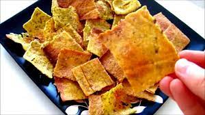 Cauliflower Chips Crackers Youtube Cauliflower Chips Healthy Crunchy Snacks Califlower Chips