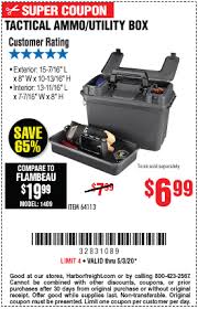 Tactical Ammo Utility Box For 6 99 In 2020 Utility Box Harbor Freight Tools Ammo Box