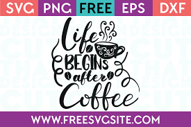 Download Life Begins After Coffee Cut That Design