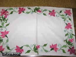 Fabric Paint Table Cloth Fabric Painting Fabric Fabric Flowers
