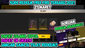 Kode redeem free fire terbaru 2021! Kode Redeem Free Fire Terbaru Hari Ini 2021 Kode Redeem Ff Terbaru Hari Ini 27 Maret 2021 Work Youtube