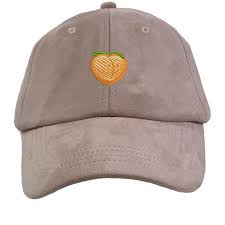 Peach Emoji Dad Hat Suede Peach Baseball Hat Embroidered Baseball 20 Liked On Polyvore Featurin Suede Baseball Cap Outfits With Hats Pink Baseball Cap