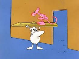 The Pink Blue Print Pink Panther Cartoon Pink Panter Pink Panthers