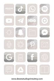 Ios App Icon Bundle App Cover Iphone Aesthetic App Icons Etsy Iphone Wallpaper App Iphone App Design Ios App Icon
