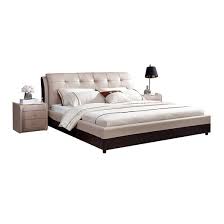 Wood furniture modern bed design. China Home Furniture Hot Selling Latest Modern King Size Solid Wood Frame Beige Leather Bed Designs For Bed Room China Latest Leather Bed Designs Leather King Size Bed Modern