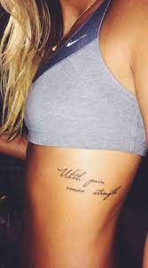 48 Ideas Tattoo For Women Quotes Strength Meaningful Rib Tattoos For Women Rib Tattoos For Women Quotes Thigh Tattoo Quotes Proverbs 3125 strength dignity tattoo tattoos thigh. pinterest