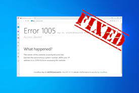 9 Ways To Fix Error 1005 Access Denied On Your Browser