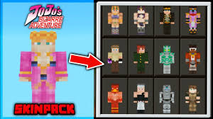 Jojo mod minecraft bedrock download. Jojo S Bizarre Adventure Skinpack Mcpe Be Youtube