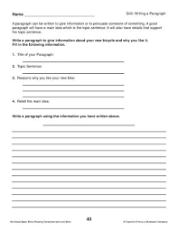 Writing A Paragraph Teaching Paragraph Writing Writing Worksheets Paragraph Writing