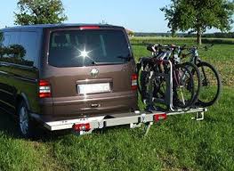 Fahrradtraber Fur Campingbusse Schwenkbar Mit Montierten Fahrradern Fahrradtrager Campingbus Camping