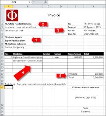 Contoh Invoice Sederhana Dengan Excel 2010 Surat Bahasa Sederhana