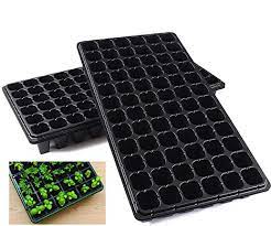 When seedlings are just large enough to handle easily, transplant from the seed tray into individual cell packs or pots for continued growth. Amazon Com 10 Pack Seed Starter Kit 72 Cell Seedling Trays Gardening Germination Plastic Tray Nursery Pots Mini Propagator Plant Grow Kit Plug Tray Starting Trays For Seedling Germination Kitchen Dining