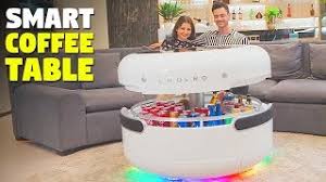 Tables coffee tables furniture smart tables refrigerators fridges mini fridges refrigerated drawers lighting. Smart Coffee Table With Refrigerator Bluetooth Speakers Wireless Charging And Voice Control Youtube