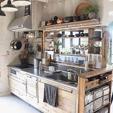 キッチン 見せる収納 リメイクキッチン 足場板 改造キッチン などのインテリア実例 2017 02 11 09 27 34 roomclip ルームクリップ キッチン diy キッチンデザイン キッチンインテリアデザイン