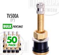 2" Tubeless Truck Brassl Valve Stem - .625 Hole (TV-500A) - Single Stem