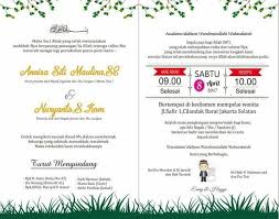 Contoh surat undangan pernikahan di gedung. Undangan Nikah Islami Goresan
