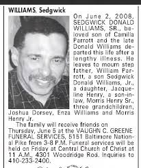 Obituary for Sedgwick D Williams Sr.
