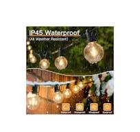 Ollny Festoon Lights Outdoor Garden 20m, String Lights Mains Powered