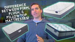 Euro top and pillow top mattresses were created to provide sleepers with a plush yet supportive bed, but what's the difference between the two? What S The Difference Between A Firm Plush And Pillow Top Mattress Youtube