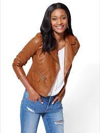 15 Must Have Moto Jackets For Every Style And Budget Including 7 Under 150 Faux Leather Moto Jacket Leather Jacket Celebrity Jackets