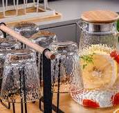 China Heat resistant borosilicate glass water pitcher set ...