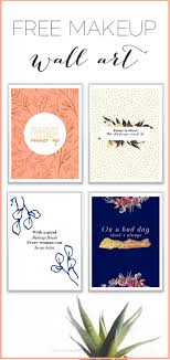 Free Makeup Wall Art Prints Free Printable Wall Art Makeup Wall Art Bathroom Wall Art Printables