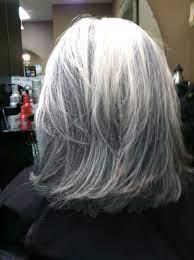 Low Light On Gray Hair Short White Hair Low Lights Hair Hair Highlights