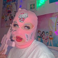 Tallulah 3 Neoini Posted On Instagram Hand Over The Plushies Ski Mask From Babypinkrae Mask Girl Ski Mask Badass Aesthetic