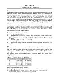 Contoh soal metode accounting rate of return. Rumus Arr Dan Contoh Soal Dikdasmen
