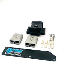 Australian made stainless steel flush mounting bracket, this mount is an easy solution for mounting 2x 50 amp anderson plugs through trims and panels ranging from 1mm to 13mm in thickness. Anderson Plug Holder Mounting Bracket Value Kit Universal Off Road Downunder