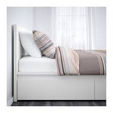 malm high bed frame 4 storage boxes white luroy queen ikea verstellbare betten bettgestell bett lagerung