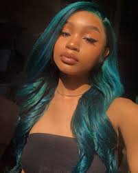 Black And Blue Box Braids On Light Skin Pinterest Byesamir Light Skin Girls Wig Hairstyles Hair Styles