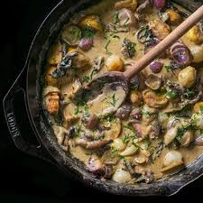 Chestnut And Mushroom Gravy With Roasted Onions Recipe Chestnut Recipes Recipes Stuffed Mushrooms