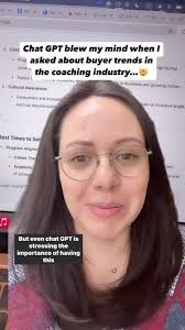 #ChatGPT blew my mind 🤯 when I asked about buying trends in the coaching  industry…, I was looking for best times of year to launch offers etc and it  did give me some insight but what it said next ...