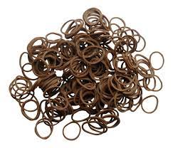250 Mini Brown Hair Elastic Rubber Bands Braids Dreads Locs Plaits Hair Elastics Brown Hair Elastics Elastic Rubber
