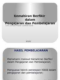 Maybe you would like to learn more about one of these? Kemahiran Berfikir Dalam