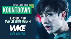 Kountdown 430 March 2018 Week 4 Top 30 K Pop Chart