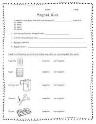 In this science worksheet, your child will draw a line between the magnet and all items it will attract. Magnet Quiz Magnet Quiz Magnet Assessment Magnet Lessons