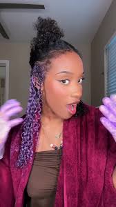 This and the copper color is my fav so far!! What color should i do next?  💜 #curlyhair#hairwax#dye @as i am