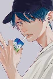 On Twitter Blue Hair Anime Boy Anime Drawings Boy Anime Drawings Sketches