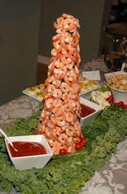Shrimp Cocktail Tree Party Food Appetizers Christmas Party Food Holiday Party Foods