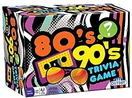 If two players tie, a sudden death round can be played with additional trivia questions listed below. Amazon Com Outset Media 80 S 90 S Trivia Includes 220 Cards With Over 1200 Fun Questions And Answers Ages 12 Toys Games