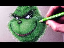 Let S Draw The Grinch Learn To Draw The Grinch Drawings Draw Art Artwork Colored Pencil Art Projects Color Pencil Art Drawings