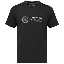 Mercedes Amg Petronas Motorsport Kid S Logo T Shirt Black Petronas Playeras Camisetas