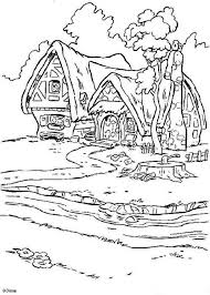 Snow White And The Seven Dwarfs Coloring Pages Dwarfs House Snow White Coloring Pages Coloring Books Disney Coloring Pages