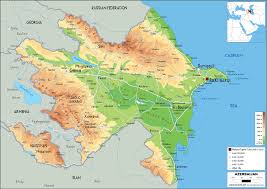 Navigate azerbaijan map, azerbaijan country map, satellite images of azerbaijan, azerbaijan largest cities map, political map of azerbaijan, driving directions and traffic maps. Large Size Physical Map Of Azerbaijan Worldometer