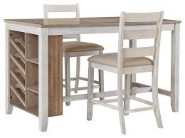 Feb 21, 2019 · dining tables usually take up a lot of space. Skempton Counter Height Dining Table And 2 Barstools D394 32 124 Dining Room Groups Akins Furniture