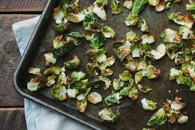 Crispy Brussels Sprout Chips Recipe Crispy Brussel Sprouts Brussel Sprout Chips Brussel Sprouts