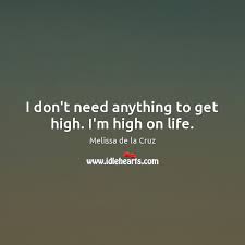I Don T Need Anything To Get High I M High On Life Idlehearts