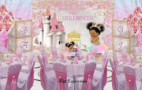 Diy flowers, vases, and ideas! Princess Carriage Pink Blue Baby Shower Poster Backdrop Digital File